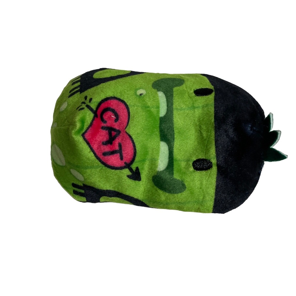 Cats vs Pickles INKY EARL 4" Bean Bag Plush Green Pink Heart